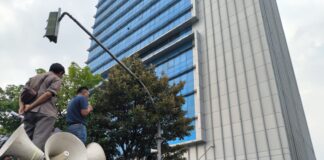 Geruduk Kemendagri, Warga dan Aktivis Banyuasin Sampaikan Tuntutan