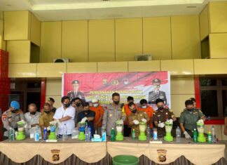 Sabu dan Ekstasi Senilai Miliaran Rupiah di Musnahkan Polres Banyuasin