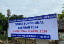 Jalur Tol Mulya Agung dan Musi Landas di Fungsikan, Mobil Angkutan Barang di Batasi