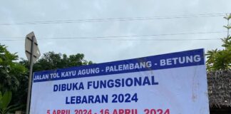 Jalur Tol Mulya Agung dan Musi Landas di Fungsikan, Mobil Angkutan Barang di Batasi