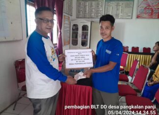 Kades Amir Bagikan Insentif 4 Bulan dan BLT Bulan April