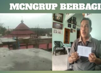Bulan Ramadhan, Tim Media MCNGRUP Sumbang Pembangunan Masjid Nurul Falah Mulia Agung