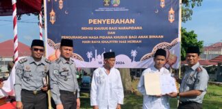 *Penuh Khidmat, Ribuan Warga Binaan Lapas Banyuasin Laksanakan Shalat Idul Fitri 1445 H*