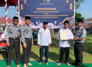 *Penuh Khidmat, Ribuan Warga Binaan Lapas Banyuasin Laksanakan Shalat Idul Fitri 1445 H*