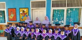 ANAK ANAK TK IKI PTPN7 UNIT BETUNG HARI INI DI WISUDA.