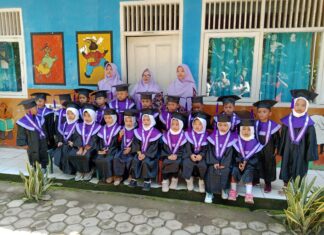ANAK ANAK TK IKI PTPN7 UNIT BETUNG HARI INI DI WISUDA.