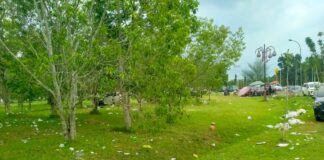 Pasca Pelantikan PPPK, Sampah Berserakan