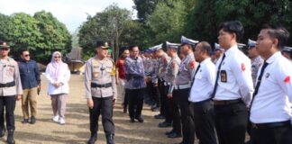 Kapolres Banyuasin Pimpin Apel Pengamanan pilkada 2024