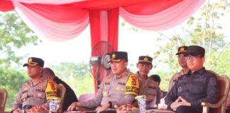 Polres Banyuasin gelar apel Simulasi Sispamkota, jelang Pilkada 2024