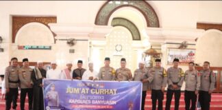 Safari Jum’at Kapolres Banyuasin Tampung Keluhan Masyarakat Dijumhuryah
