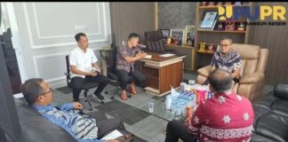 Dinas PUPR Banyuasin Terima Audiensi Camat Tanjung Lago