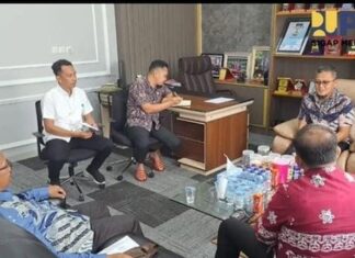 Dinas PUPR Banyuasin Terima Audiensi Camat Tanjung Lago