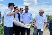 Bersama PUPR dan OPD Lainnya, Pj. Bupati Banyuasin M. Farid Tinjau Lokasi Bakal Pabrik CCO