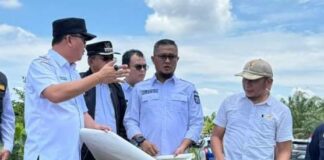 Bersama PUPR dan OPD Lainnya, Pj. Bupati Banyuasin M. Farid Tinjau Lokasi Bakal Pabrik CCO