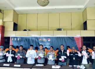 Polres Banyuasin Ringkus 31 Tersangka Pengedar Narkotika, BB 1kg Sabu dan 2000 pil ekstasi Berhasil Diamankan