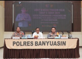Pemeriksaan Tim audit kinerja Itwasum Di Polres Banyuasin