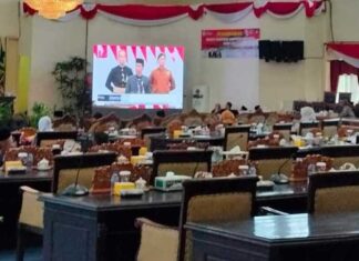 DPRD Banyuasin Gelar Paripurna Dengarkan Pidato Kenegaraan Jokowi