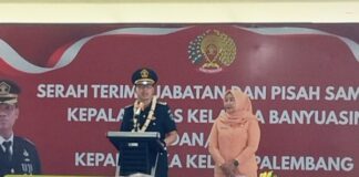 Sertijab kalapas ll A Banyuasin dari Jhony H Gultom ke Tetra Destorie sinergi baru dan semangat baru