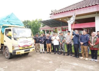 Pemkab dan KPUD Banyuasin Gelar Pelepasan distribusi logistik pilkada 2024 ke 21 kecamatan Banyuasin