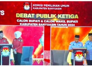 KPU Banyuasin Sukses menggelar Debat ketiga Paslon Bupati dan Wakil Bupati, Tentukan PilihanÂ