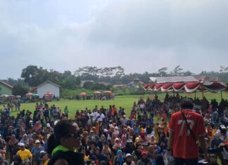 KPUD Banyuasin Gelar Jalan Sehat, Jelang Pilkada 2024