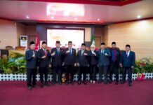 Rapat Paripurna DPRD Banyuasin Masa Persidangan II Tahun 2025 Penetapan Bupati dan Wakil Bupati Terpilih