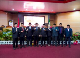 Rapat Paripurna DPRD Banyuasin Masa Persidangan II Tahun 2025 Penetapan Bupati dan Wakil Bupati Terpilih