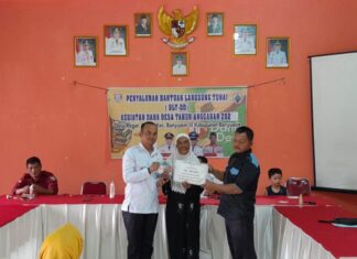 Desa Regan Agung Berikan Bantuan BLT, Selama 3 Bulan Penuh