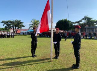 Lapas Banyuasin Bersama Polres Banyuasin Gelar Upacara Peringatan Hari Kesadaran Nasional