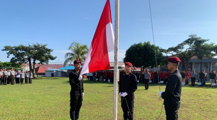 Lapas Banyuasin Bersama Polres Banyuasin Gelar Upacara Peringatan Hari Kesadaran Nasional