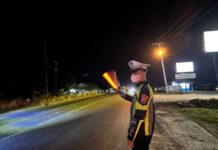 AKP Suwandi S.H,M.Si Kasatlantas Polres Banyuasin Gelar Hunting Patroli Subuh.