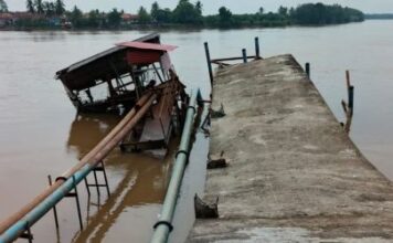 Intake PDAM Banyuasin Nyaris Ambruk, Ribuan Pelanggan Terancam