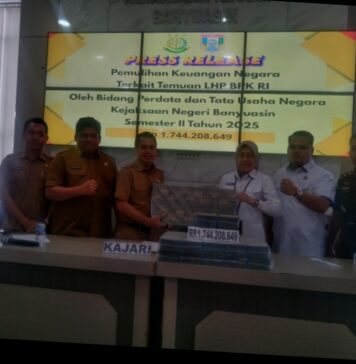 Kejari Banyuasin Pulihkan 4,2 Miliar Uang Negara Sepanjang Tahun 2025.